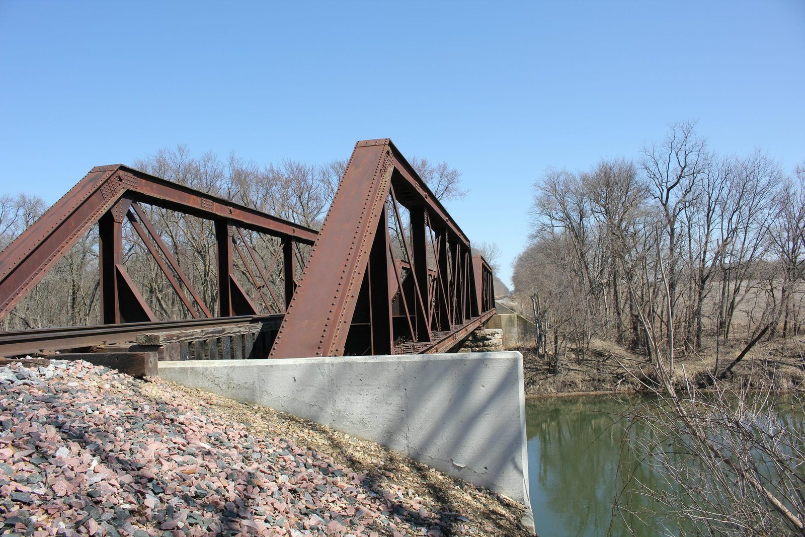Looking north